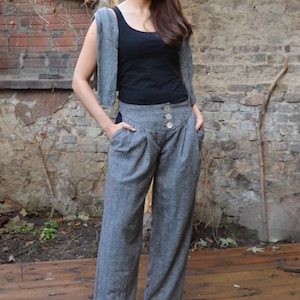 PDF Sewing Pattern Retro Trousers PDF File with Ebook sewing instructions
