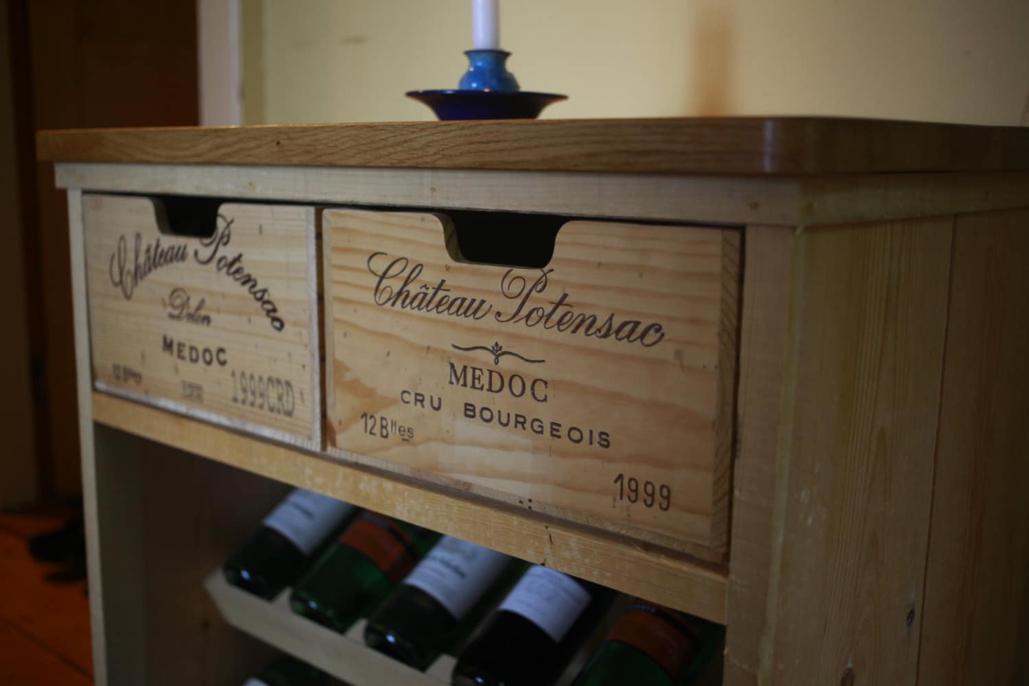 Handmade Rustic Wine Rack Etsy UK