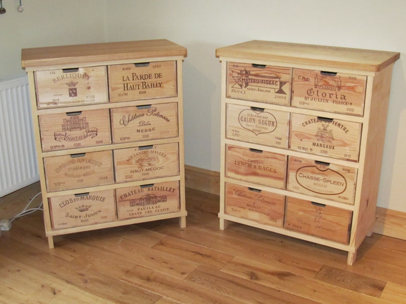 Chest of drawers 8 wineboxdrawers Etsy