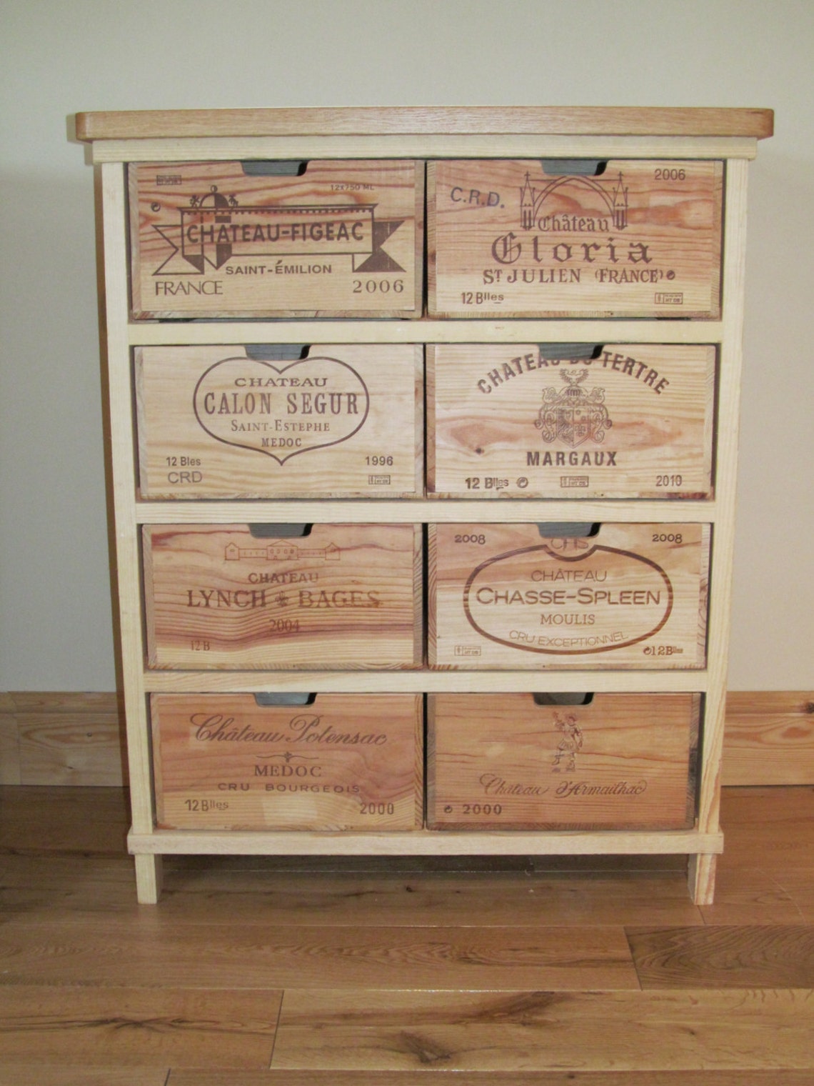Chest of Drawers, 8 Wineboxdrawers Etsy UK