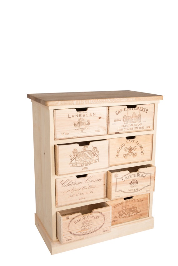 Chest Of Drawers 8 Wine Box Drawers Etsy
