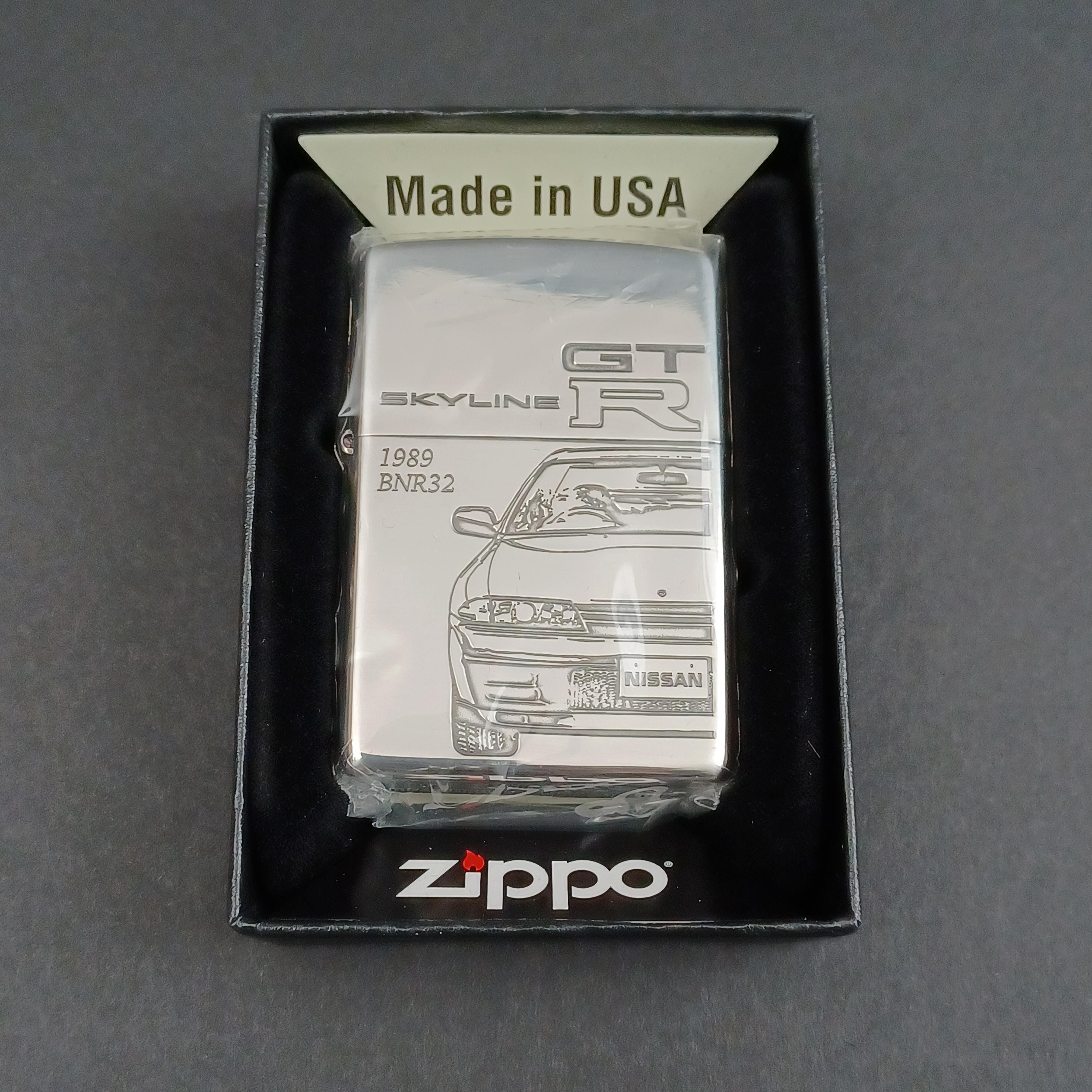 Used Zippo – Nissan Skyline GT-R BNR32 Lighter – 50th Anniversary