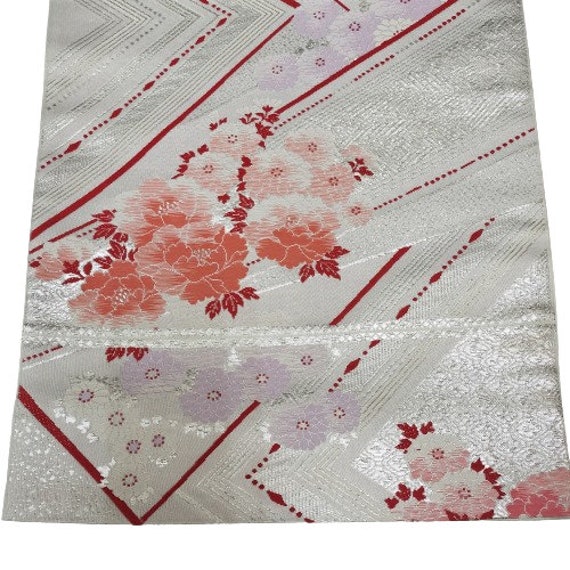 Kimono Obi, Japanese vintage traditional kimono b… - image 6