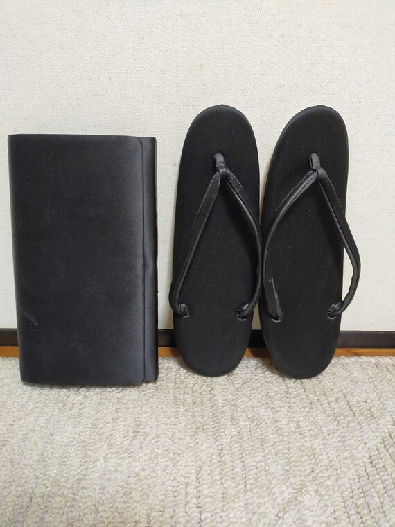 Used CLEARLANCE! Kimono Zori and handbag set, Japanese traditional sandals and handbag set for kimono