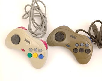 Authentic Used SEGA Saturn SS Controller - Original Gamepad Japan Import - Tested & Working - Choose Color / Random Bundle