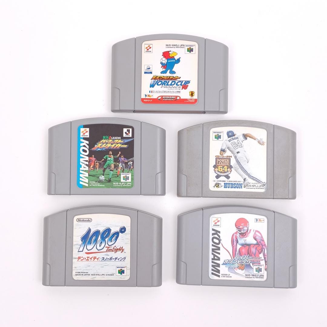 Used Nintendo 64 N64 Sports Game Pcs Soccer Baseball Japan