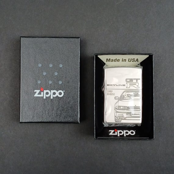 Used Zippo – Nissan Skyline GT-R BNR32 Lighter – 50th Anniversary