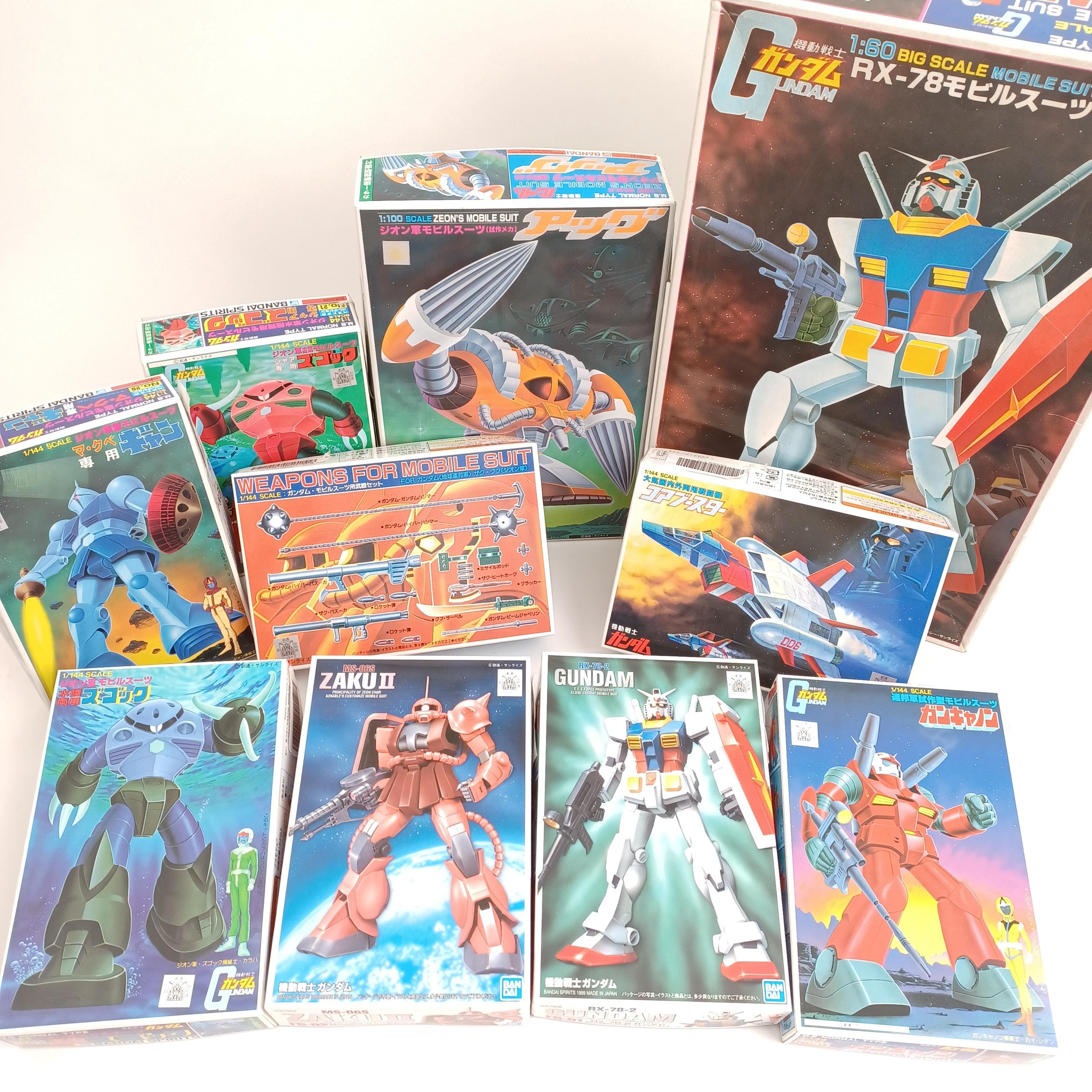 Kit Bandai Mobile Suit Gundam 1/144 Weapons - Série Vintage