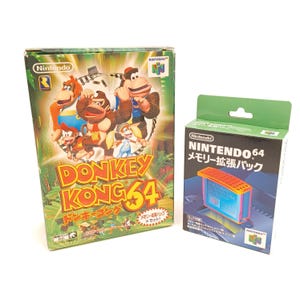 Used Donkey Kong 64 with Expansion Pak CIB Nintendo 64 Japan Version Complete Boxed N64 Game Set