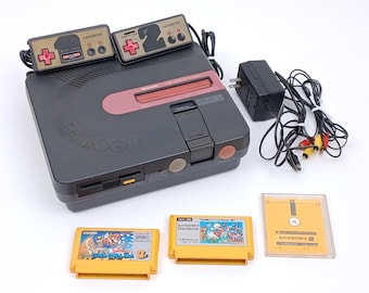 SHARP - SHARP twin FAMICON AN-500B ブラック Used Sharp Twin Famicom FC AN-500B Black Console – Japanese