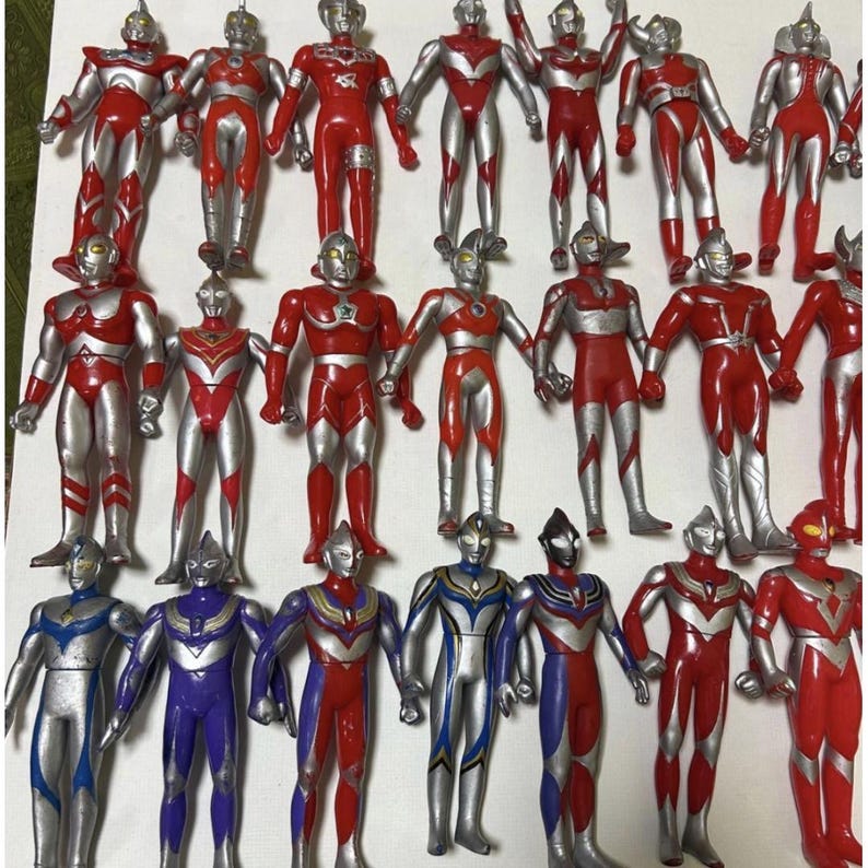 Used Ultraman Soft Vinyl Figure Lot 30 Pieces 15cm Retro Japan Tokusatsu Collection Set image 7