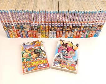Used Eyeshield 21 Complete Manga Set Vol.1–37 Japanese First Editions w/ Most Obi Included American Football Shonen Jump