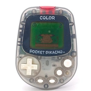 Used Pocket Pikachu Color 1999 Japanese Nintendo Virtual Pet Pedometer Game Boy Gold & Silver Working