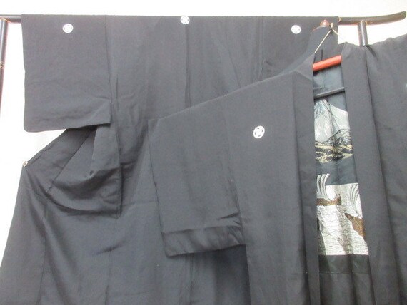 Boy's Silk Kimono and haori set, Japanese vintage