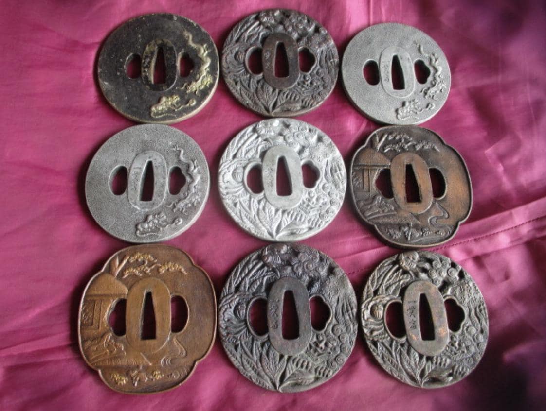Iron tsuba - Etsy 日本
