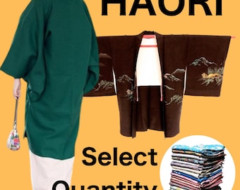 Japanese Haori Kimono Coat Set – Choose 10 / 15 / 20 Pcs – Pre-Owned Women's Jackets – Vintage-Inspired Styles Japan Import – Sample Photos