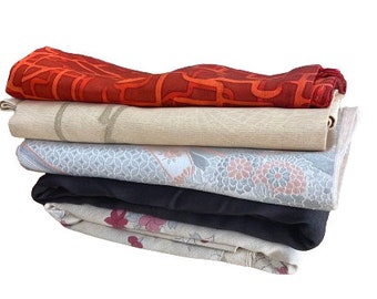 Japanese Haori Kimono Coat Set – 5 Pre-Owned Women's Jackets – Vintage-Inspired Styles – Random Selection – Japan Import – Sample Photos