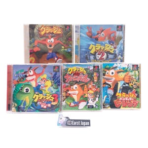 Used Crash Bandicoot PS1 Games – Choose from 1, 2, 3, Racing, Carnival – CIB NTSC-J – Tested & Working – Japan Import