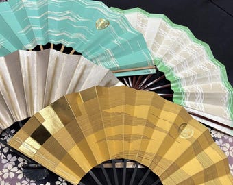 Used 4 Japanese Folding Fans Maiogi for Shibui Kenbu Dance Practice Vintage Sensu Set Traditional Performance Accessories Mixed Lot Japan