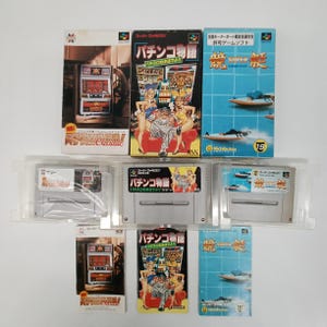 Used Nintendo Super Famicom SFC All Gambling Games Boat Race etc Japan NTSC-J Tested