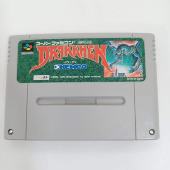 Jeu Super Drakkhen Super Famicom - Cartouche Nintendo Rétro En Bon état