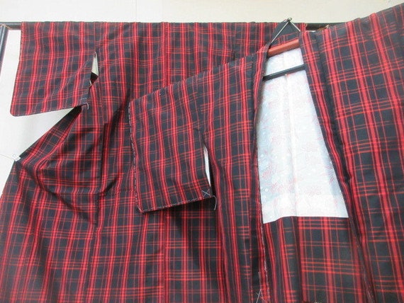 Women's Silk Kimono and haori set, Japanese vintag