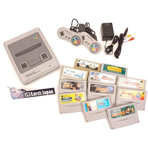Used Nintendo Super Famicom SFC Console – SNES Japan – Optional Controller, Games, Cable, Adapter – NTSC-J – Tested & Working