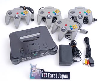 Used Nintendo 64 N64 Console – Optional Controller, Cable, Adapter – NTSC-J – Tested & Working – Japan Import