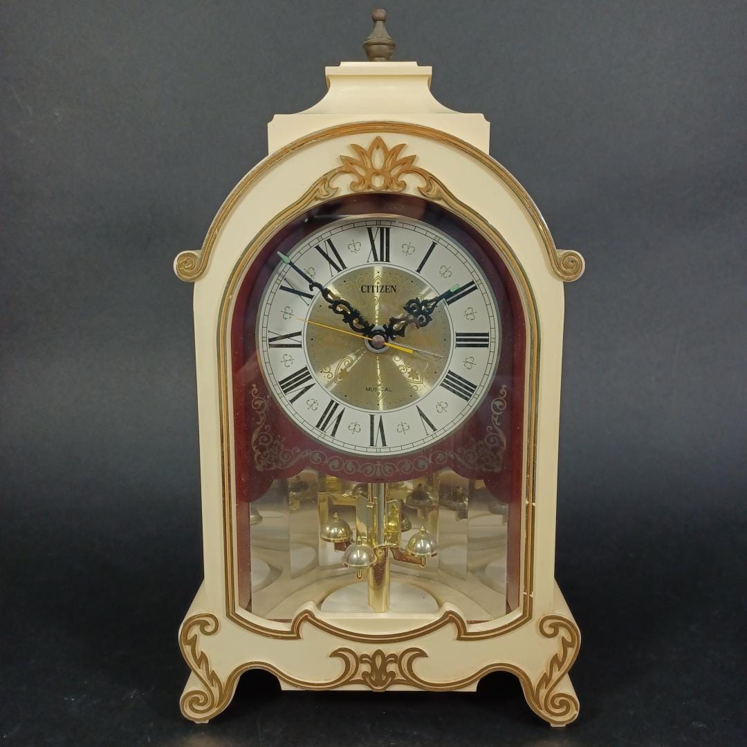 Used Vintage Citizen Musical Clock Maiden's Prayer Melody No