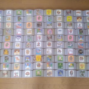 Nintendo 64 Game Lot of 100 – Japanese N64 Cartridges – NTSC-J Import – Untested, Some Duplicates – Bulk Retro Games