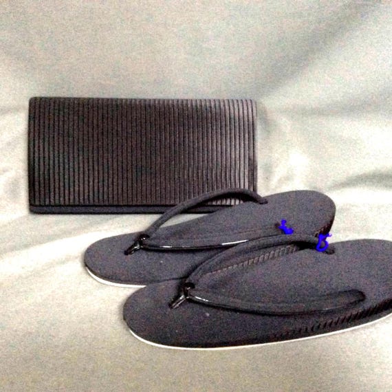 Used CLEARLANCE! Kimono Zori and handbag set, Japanese traditional sandals and handbag set for kimono