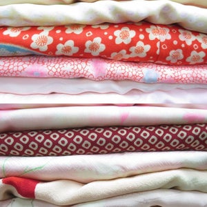 Japanese Kimono Juban Set – 10 Pre-Owned Women's Nagajuban Under-Kimonos – Assorted Styles – Japan Import – Sample Photos – Read Description