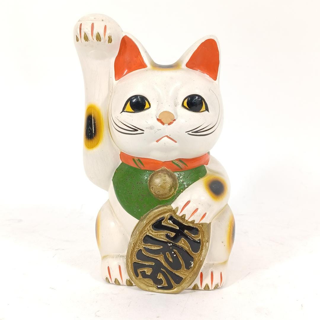 招き猫の彫刻 - Etsy 日本