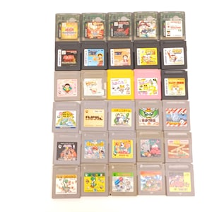 Used Lot of 30 Nintendo Game Boy & Color Games Japan Import - Tested Working Retro GBC Titles Mix - Mario Kirby Puzzle RPG