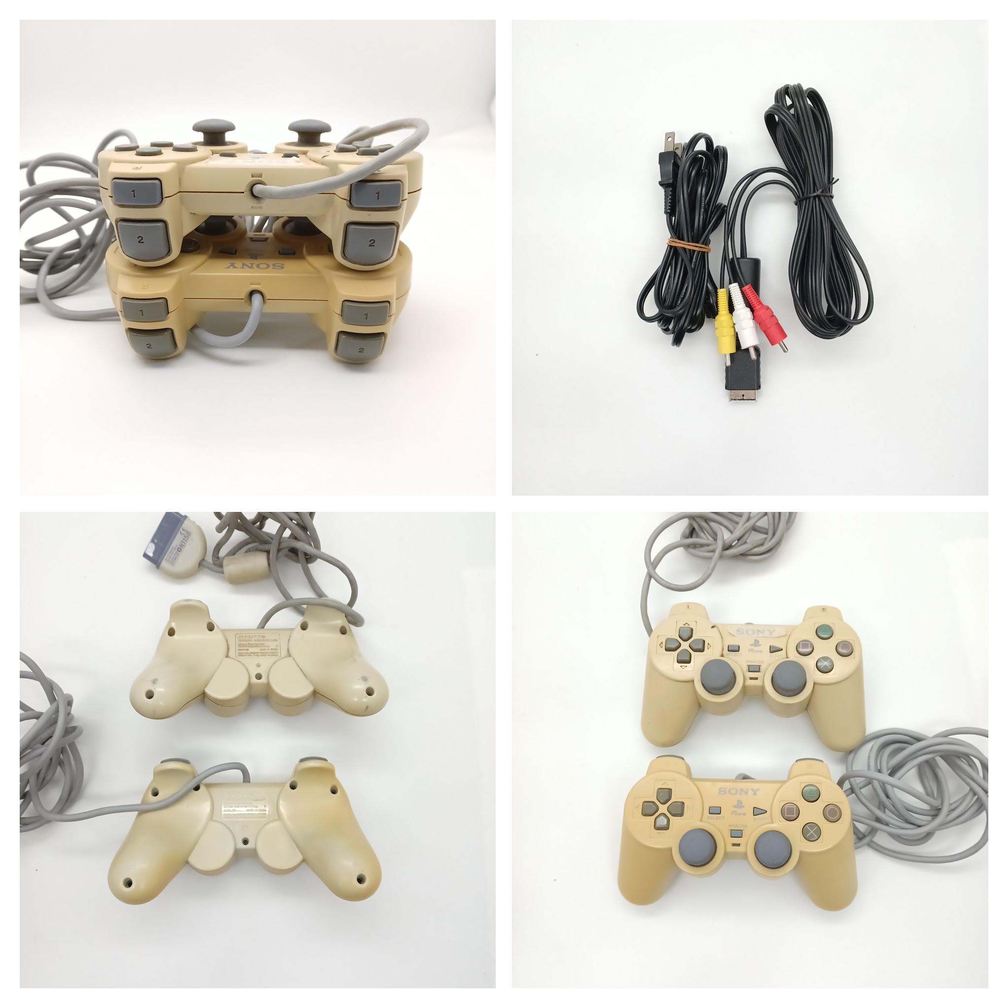 Used SONY Playstation PS1 SCPH-5000 Console 10 Softwares All