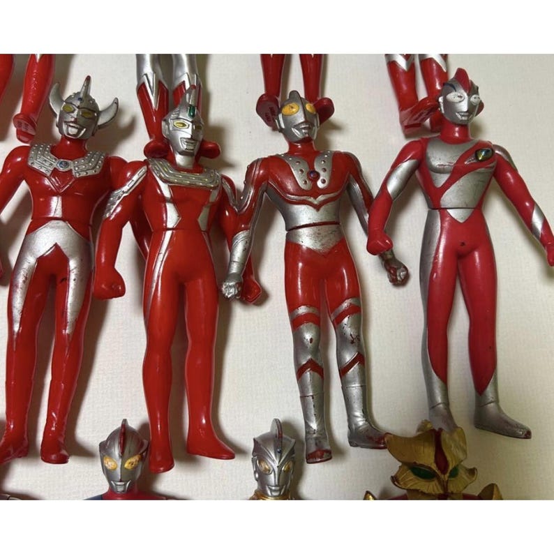 Used Ultraman Soft Vinyl Figure Lot 30 Pieces 15cm Retro Japan Tokusatsu Collection Set image 9