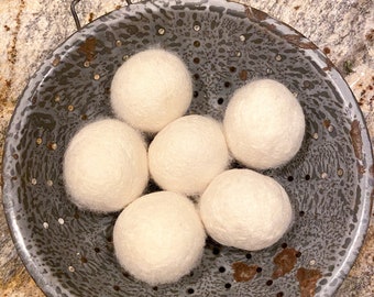 100% Natural Wool Dryer Ball Mason Jars