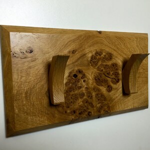 Burr Oak coat rack