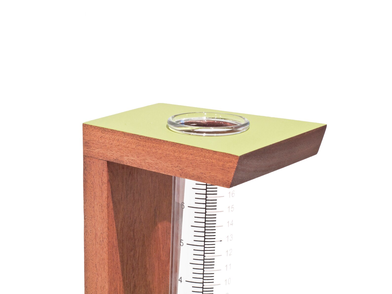 Modern Rain Gauge Holder & Glass Etsy