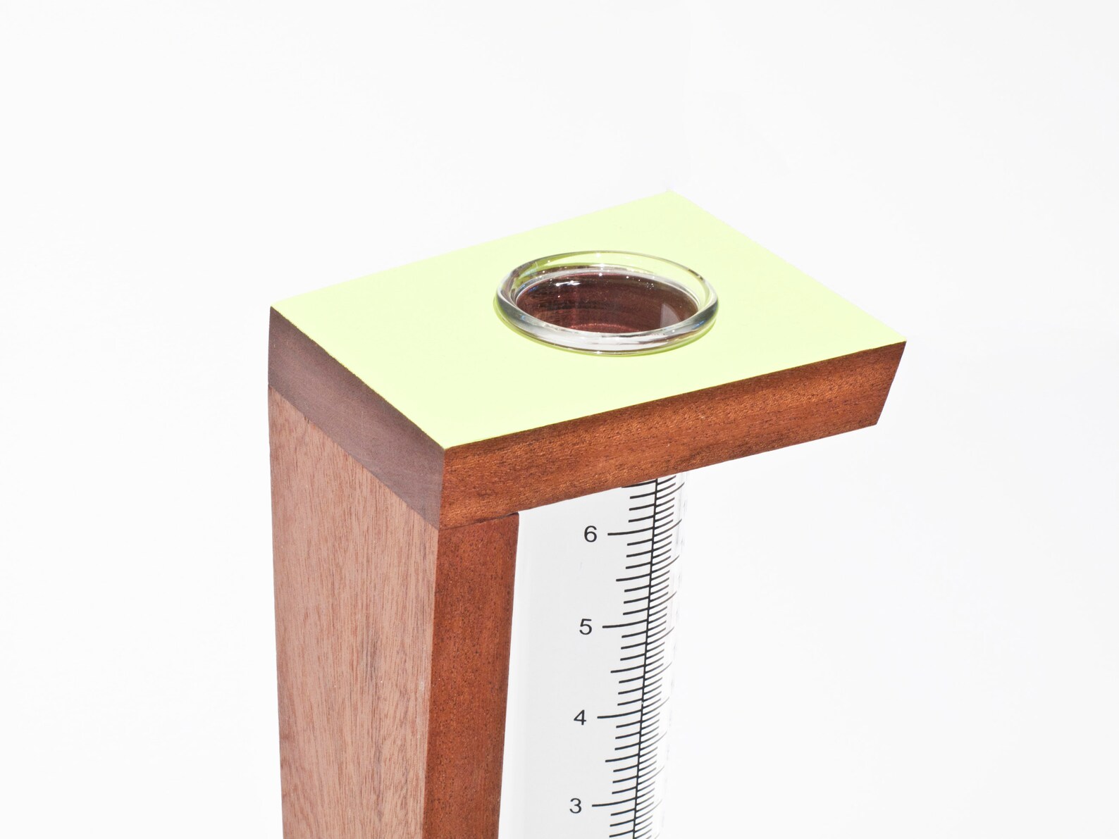 Modern Rain Gauge Holder & Glass Etsy UK