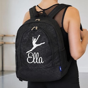 Personalized Dance Backpack, Glitter Dance Bag, Dancer Backpack, Competition Bag, Dance Team Gift, Recital Backpack, Custom Dance Bag