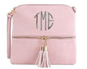 Blush Pink Monogrammed Purse, Personalized Gifts, Birthday Gift, Gift For Teens, Gift For Daughter, Gift For Granddaughter