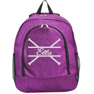 Purple Glitter Backpack - Cheer & Dance Custom