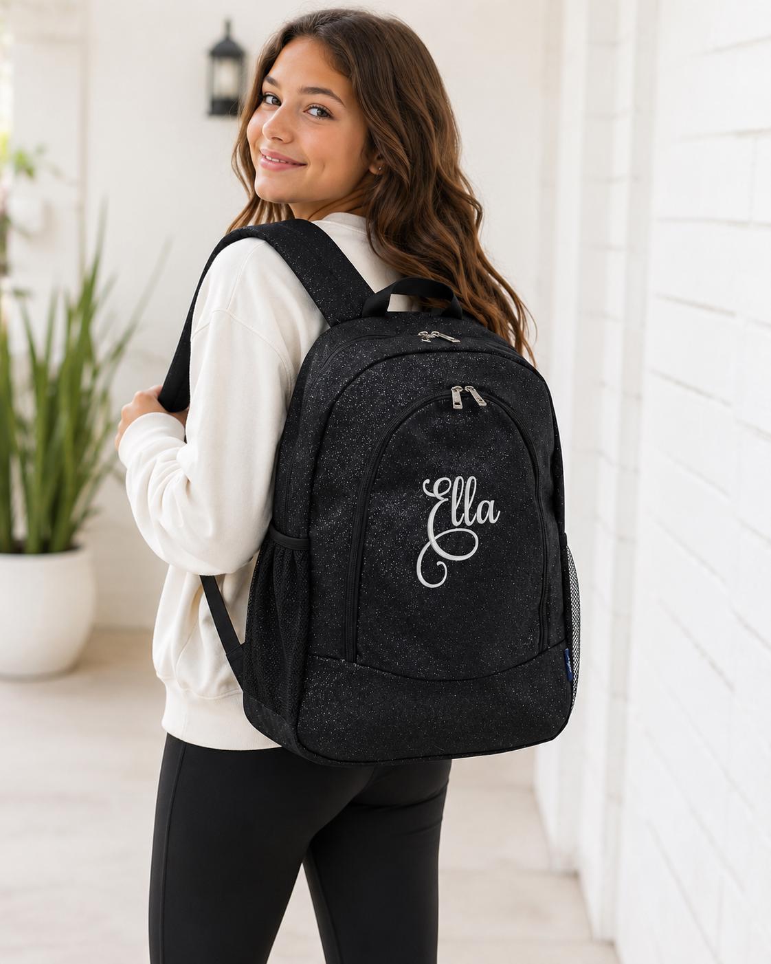 Black Sequined Backpack - Etsy Black Sequined Backpack - Etsy