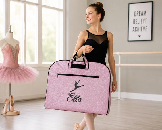 Personalized Dance Garment Bag, Glitter Dance Competition Bag, Custom Dance Costume Bag, Ballet Garment Bag, Recital Travel Bag