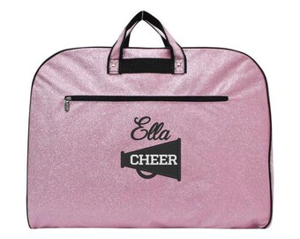 Pink Glitter Cheerleading Uniform Bag, Personalized & Stylish