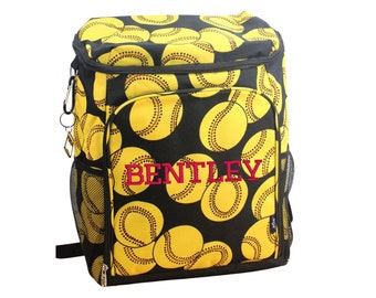 Sac Isotherme De Softball Monogramme Sac Isotherme Etsy France