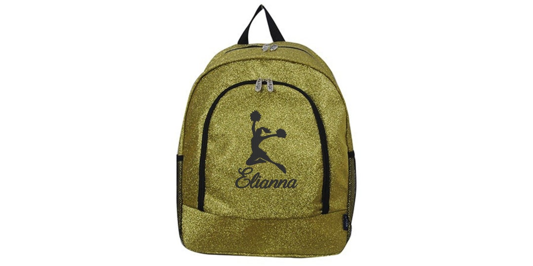 Gold Large Glitter Cheerleader Backpack - Etsy