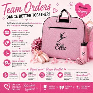 Personalized Dance Garment Bag, Glitter Dance Competition Bag, Custom Dance Costume Bag, Ballet Garment Bag, Recital Travel Bag image 11