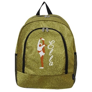 Large Glitter Backpack | Custom Cheer & Dance School Bag for Girls